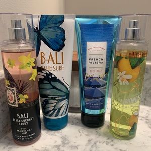 Two fragrance/two lotions Bath & Body Works